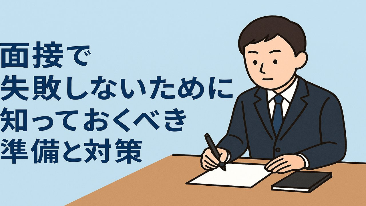 面接で失敗しないために知っておくべき準備と対策