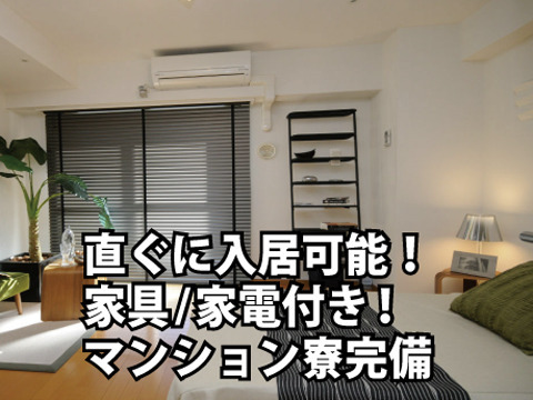 マンションタイプの寮完備!