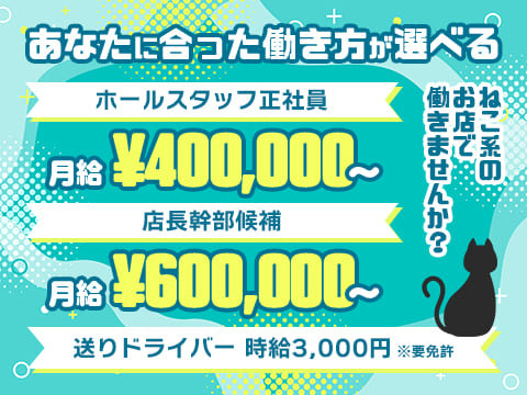 スタッフ大募集中!今なら限定待遇!