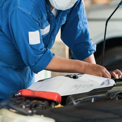 車検・メンテナンスの仕事の流れイメージ