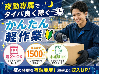 未経験OKの軽作業スタッフ（夜勤）株式会社ワールドスタッフィングAmazon鳥栖/51626_45440-02